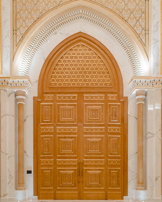 Abu Dhabi Qsar al Watan door detail by Dancing the Earth