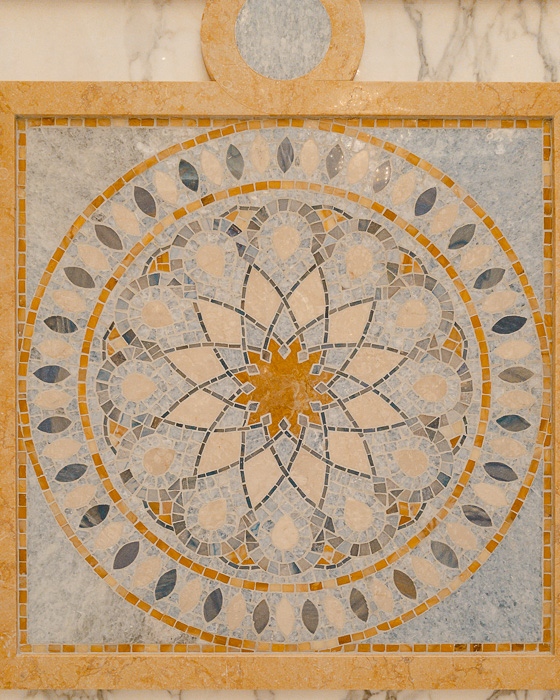 Abu Dhabi Qsar al Watan tiles detail by Dancing the Earth