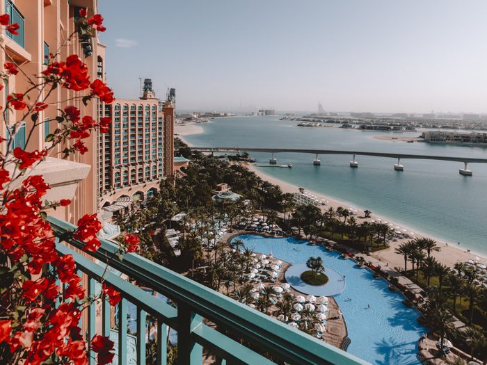 Atlantis the Palm suites view from the balcony by Dancing the Earth