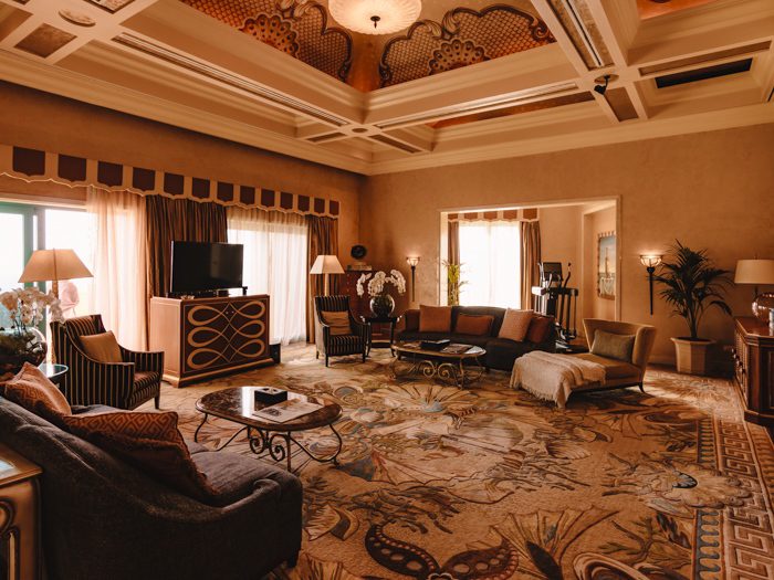 Atlantis the Palm suites living room by Dancing the Earth