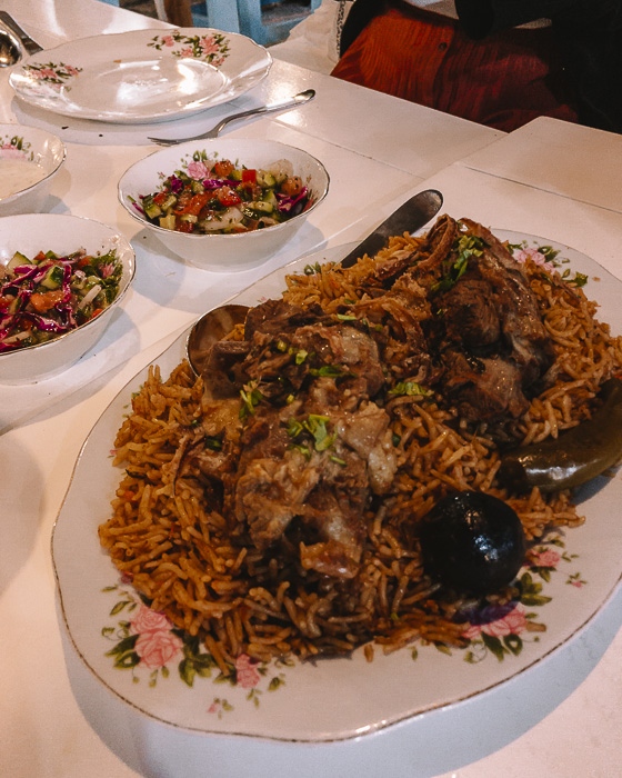 Dubai Arabian tea house main dish by Dancing the Earth