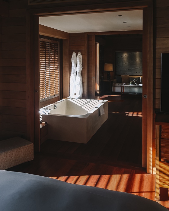 Four Seasons Bora Bora suites bathroom by Dancing the Earth
