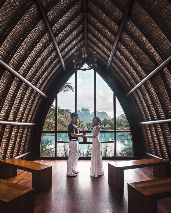 Four Seasons Bora Bora church by Dancing the earth
