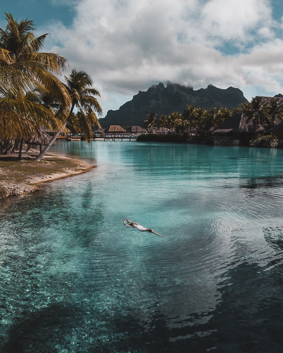 Four Seasons Bora Bora floating in the lagoon Four Seasons Bora Bora lagoon sanctuary biorock structure by Dancing the Earth