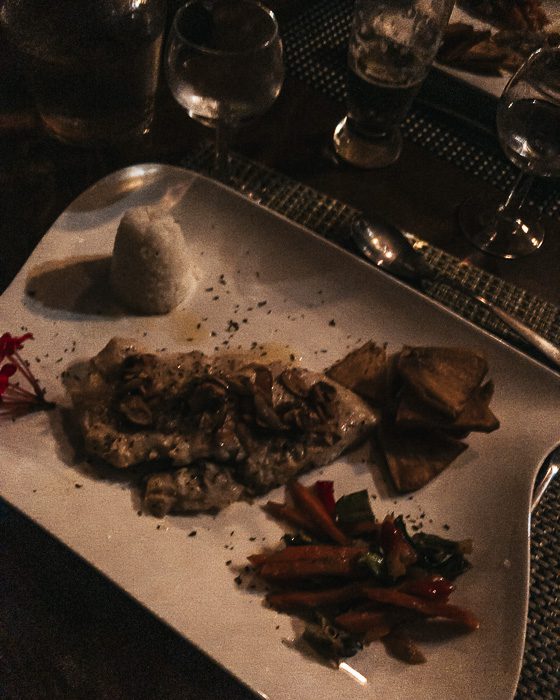 Mahi mahi for dinner at pension Tupuna by Dancing the Earth