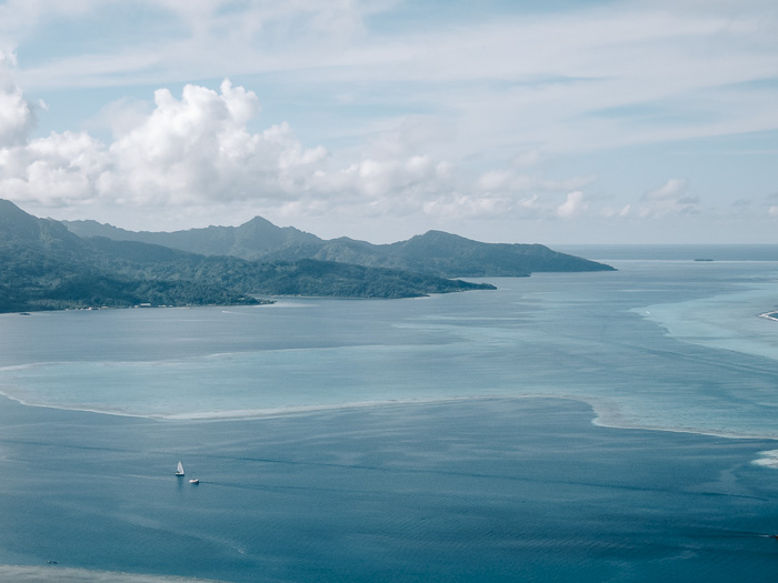 French Polynesia travel guide view over Tahaa from Mount Tapioi in Raiatea by Dancing the Earth