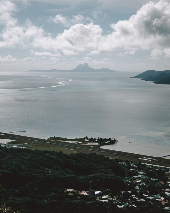 French Polynesia travel guide Mount Tapioi panorama includes Bora-Bora by Dancing the Earth