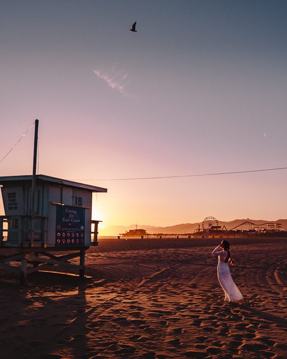 Los Angeles sunset in Santa Monica by Dancing the Earth