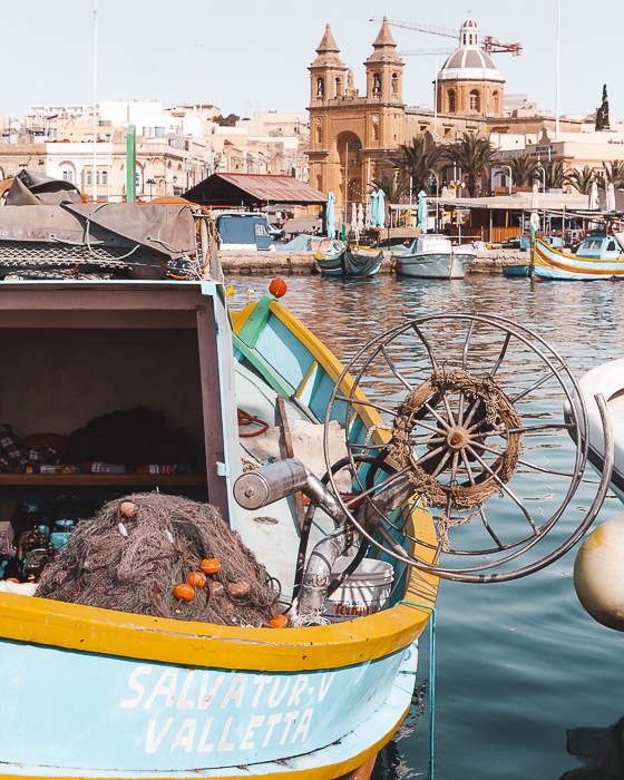 Marsaxlokk fishing boat by Dancing the Earth