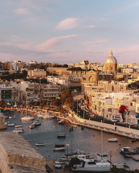 Sunset from Vittoriosa by Dancing the Earth