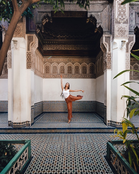 Morocco travel guide Bahia Palace corner by Dancing the Earth