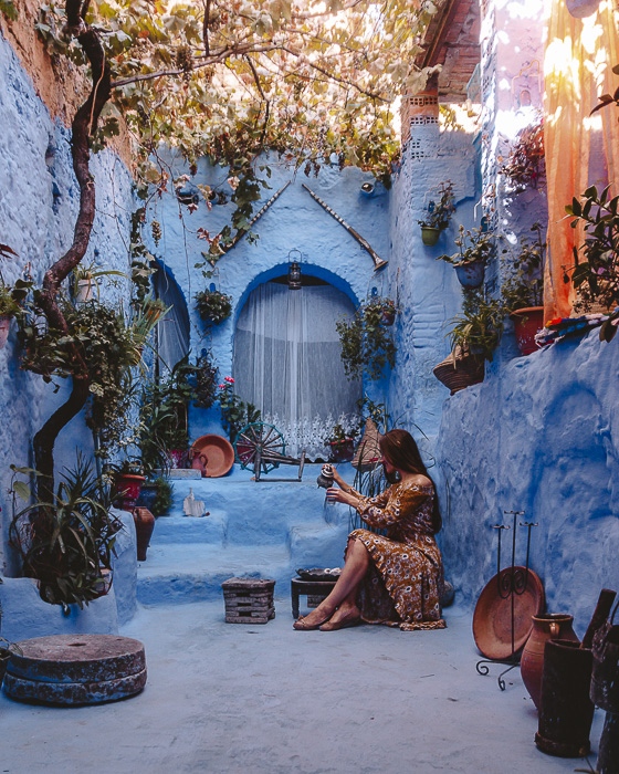 Morocco travel guide Chefchaouen House tea by Dancing the Earth