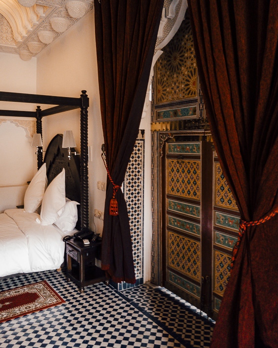 Morocco travel guide Riad Fes Bab Rcif room door by Dancing the Earth