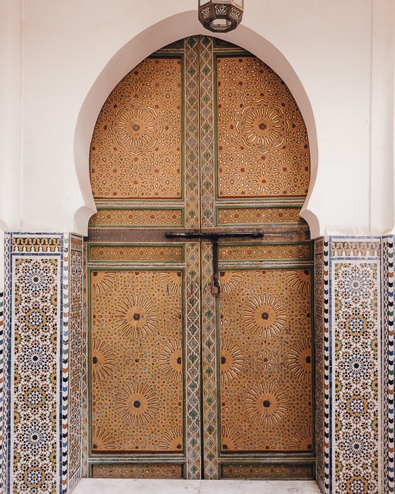Mosque's door in Fez medina by Dancing the Earth