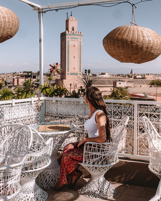 Terrasse of Atay Cafe Food in Marrakesh by Dancing the Earth