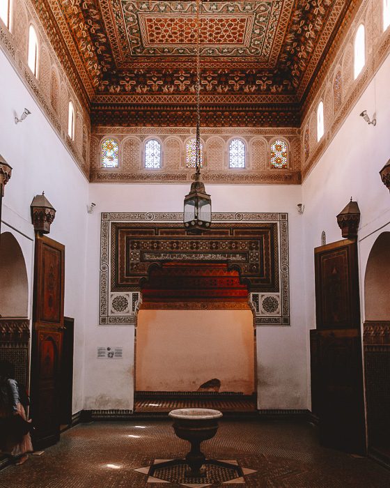 Morocco travel guide Marrakesh one room of Bahia Palace by Dancing the Earth