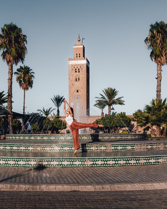 Morocco travel guide Marrakesh Koutoubia Mosque minaret by Dancing the Earth