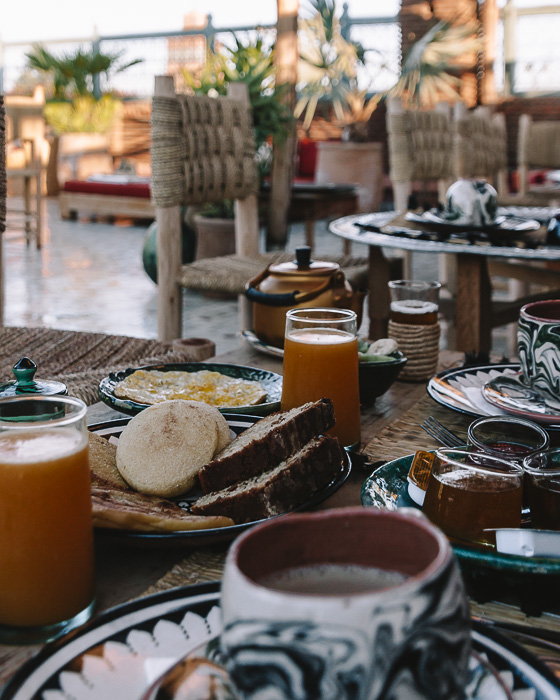 Breakfast detail at riad Ksar Kasbah by Dancing the Earth