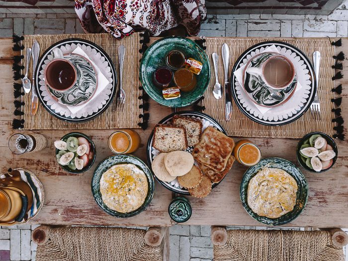 Breakfast at riad Ksar Kasbah by Dancing the Earth