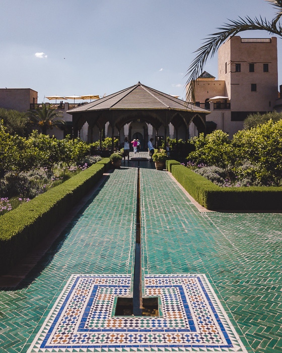 Entrance of the secret garden in Marrakesh by Dancing the Earth
