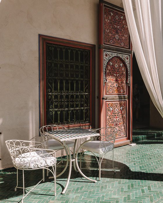 Morocco travel guide Marrakesh Secret garden door by Dancing the Earth