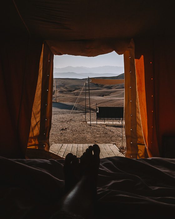 Waking up in Scarabeo Camp by Dancing the Earth