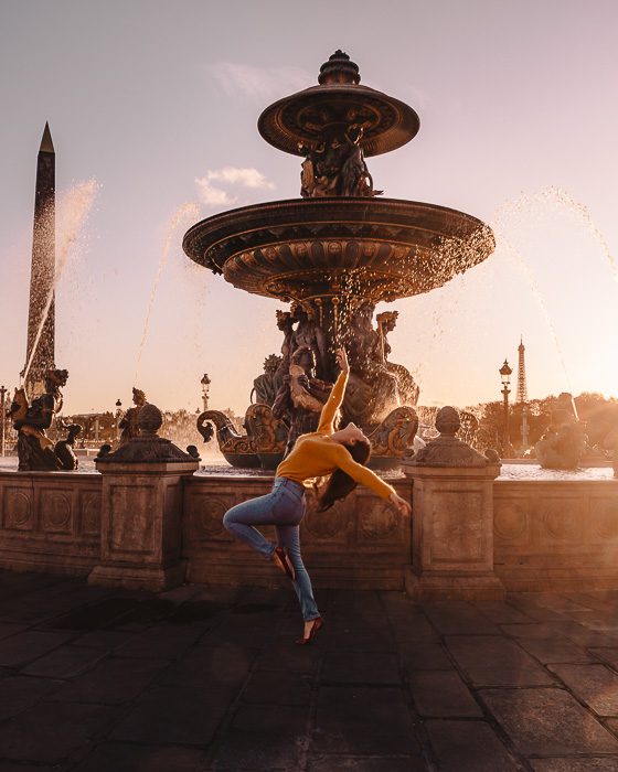 Sunset in Place de la Concorde by Dancing the Earth