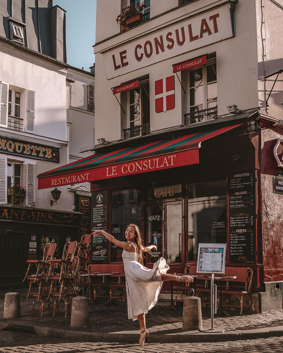 Paris in Summer Montmartre le Consulat by Dancing the Earth