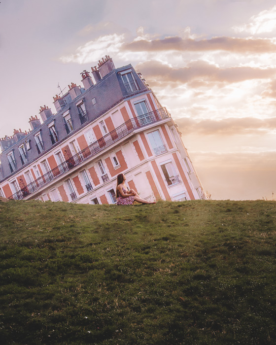 Sunrise in Montmartre sinking house by Dancing the Earth