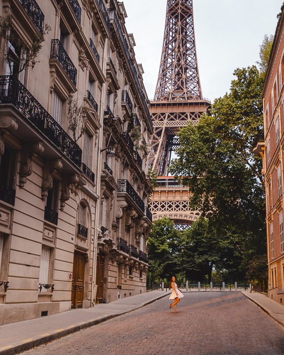 Eiffel Tower from rue de l'Universit&eacute; by Dancing the Earth