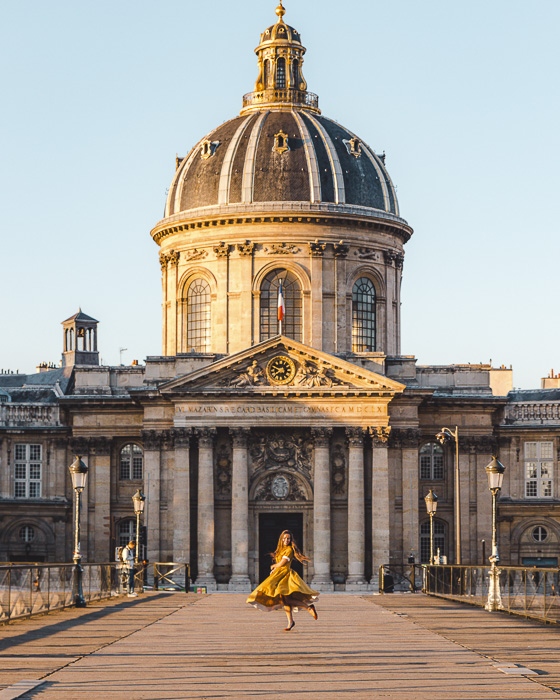 Institut de France from Pont des Arts by Dancing the Earth