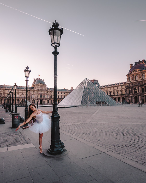 Paris Winter sunrise at the Louvre by Dancing the Earth