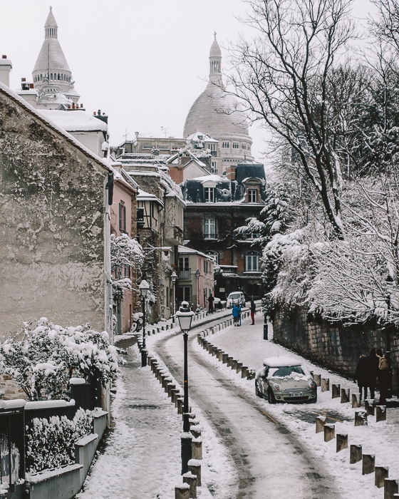 Snow in Montmartre by Dancing the Earth