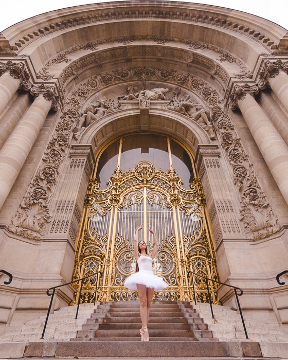 Paris Winter Petit Palais golden door by Dancing the Earth