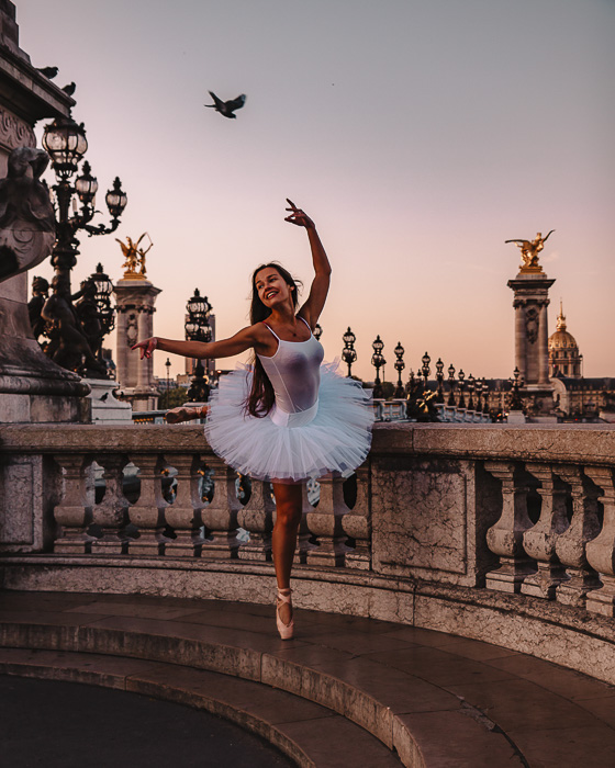 Paris Winter Pont Alexandre 3 by Dancing the Earth