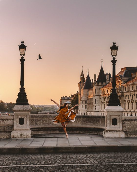 Paris Winter Conciergerie from Pont Neuf by Dancing the Earth