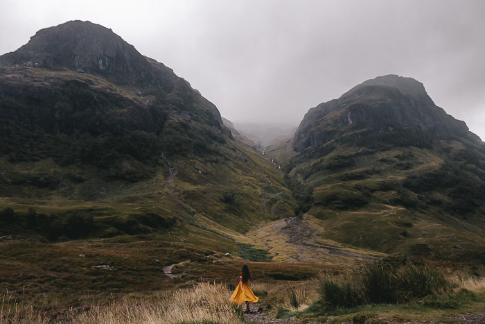 Scotland travel itinerary Glencoe Valley and the three sisters by Dancing the Earth