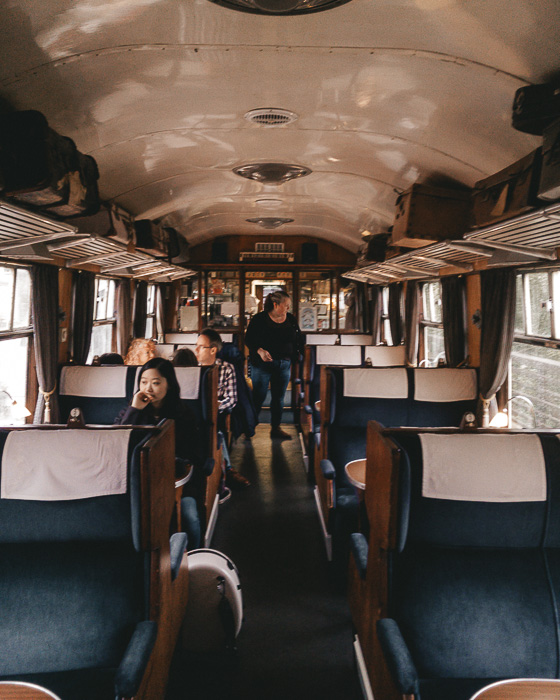 Glenfinnan dining car by Dancing the Earth