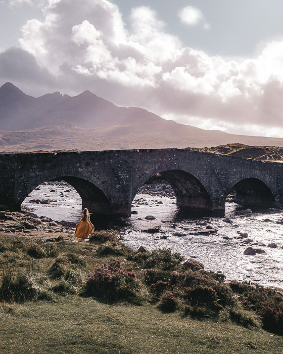 Scotland travel itinerary Isle of Skye Sligachan old bridge by Dancing the Earth