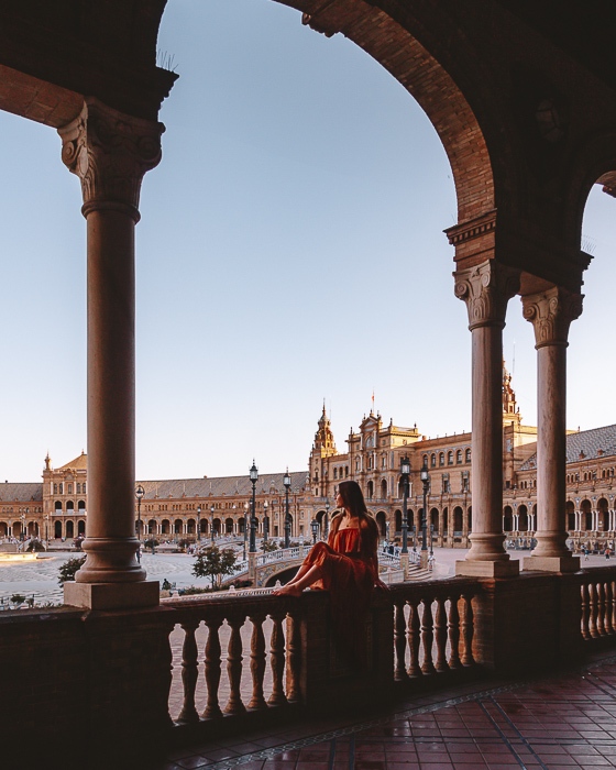 Seville Plaza de Espana arches by Dancing the Earth