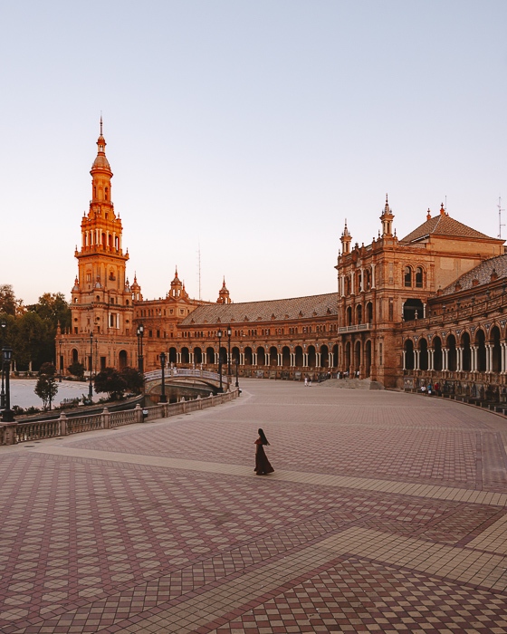 Seville bird view of Plaza de Espana by Dancing the Earth