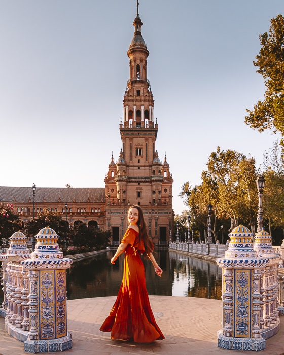 Seville Plaza de Espana tower by Dancing the Earth