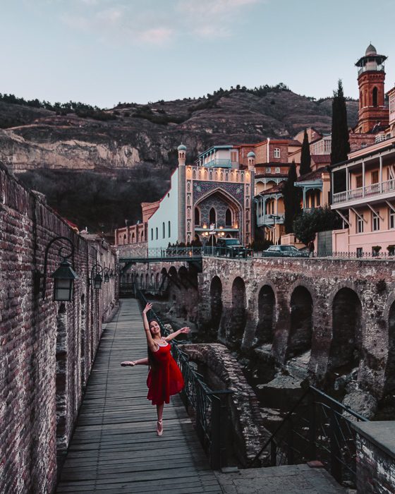 Tbilisi Abanotubani blue hour by Dancing the Earth