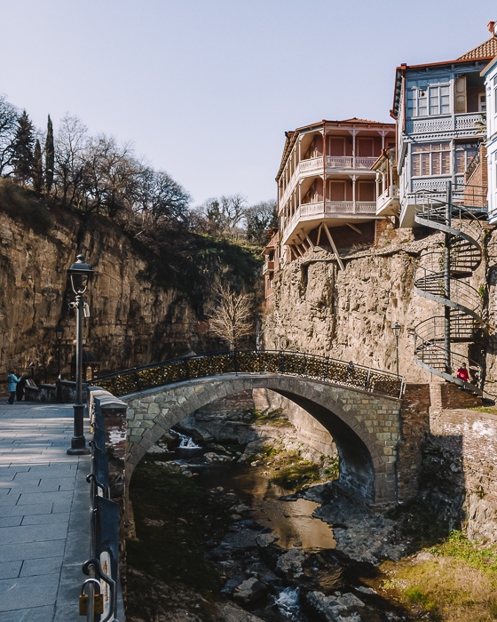 Tbilisi Abanotubani bridge by Dancing the Earth