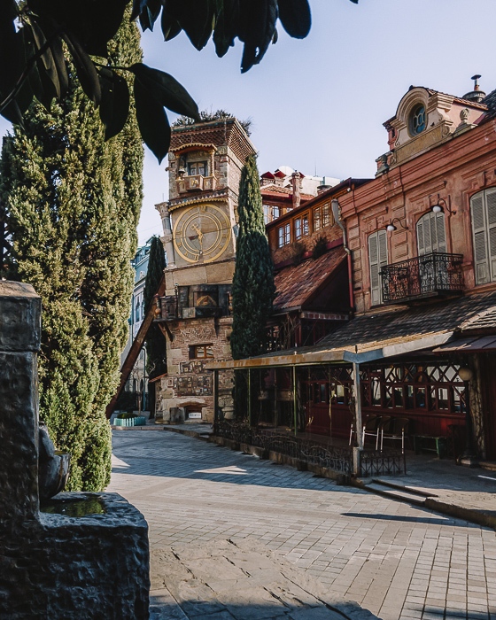 Tbilisi Gabriadze clock tower by Dancing the Earth