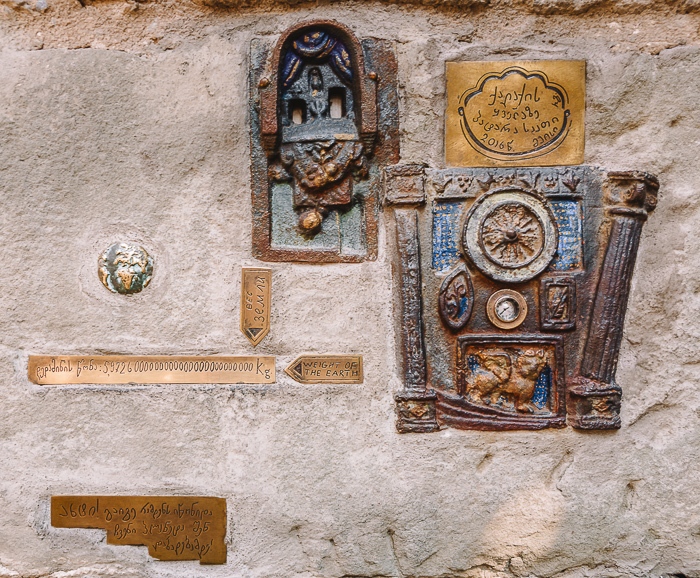 Tbilisi Gabriadze clock tower details by Dancing the Earth