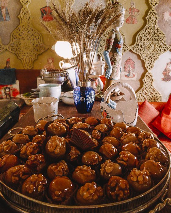 Tbilisi Cafe Leila caramelized walnuts by Dancing the Earth