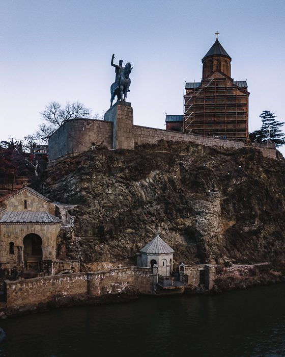 Tbilisi King Vakhtang Gorgasali statue by Dancing the Earth
