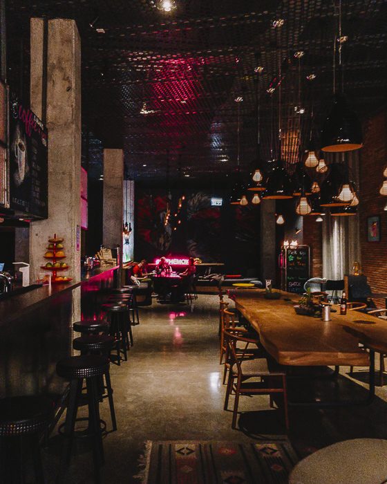 Tbilisi Moxy hotel bar by Dancing the Earth