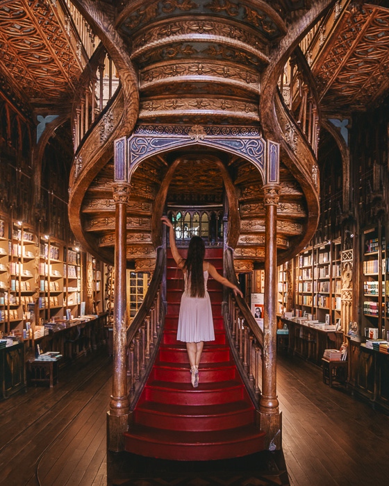 Livraria Lello staircases by Dancing the Earth